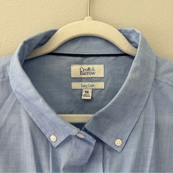 Croft and Barrow (XXL) Light Blue Button Up Shirt - Picture 2 of 4